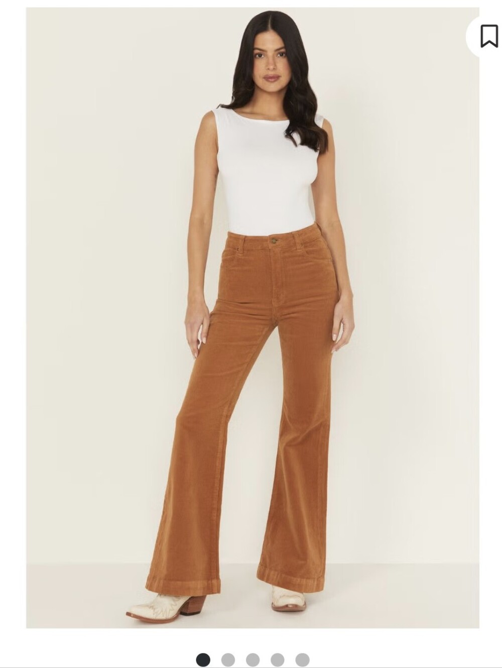 Rolla's Eastcoat Flare High Rise Corduroy Pants